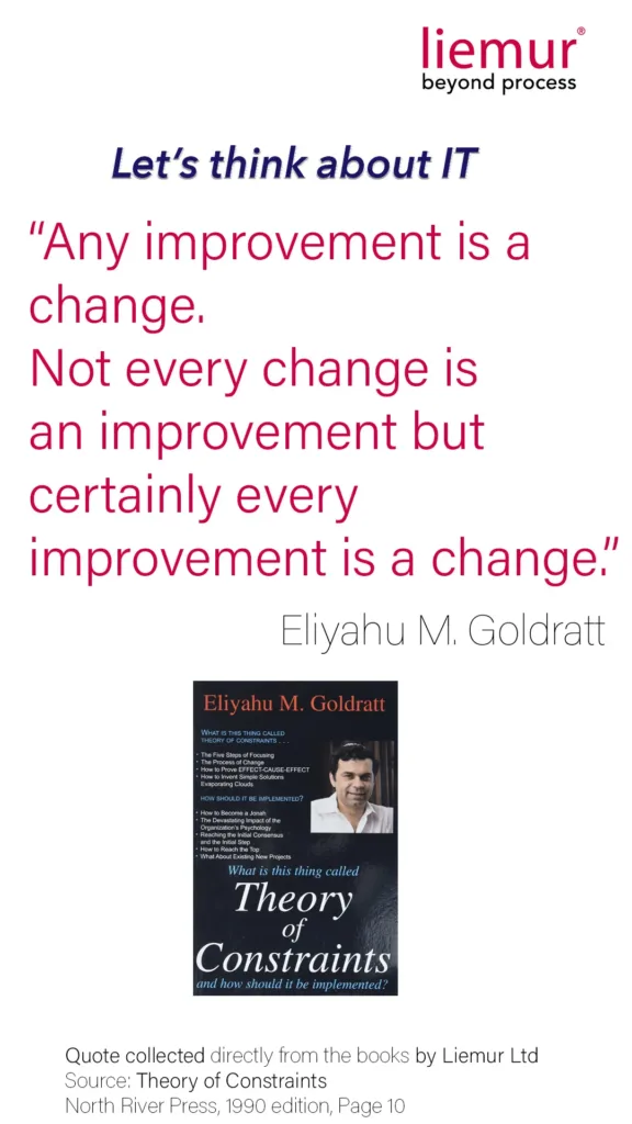 Improvement is a Change