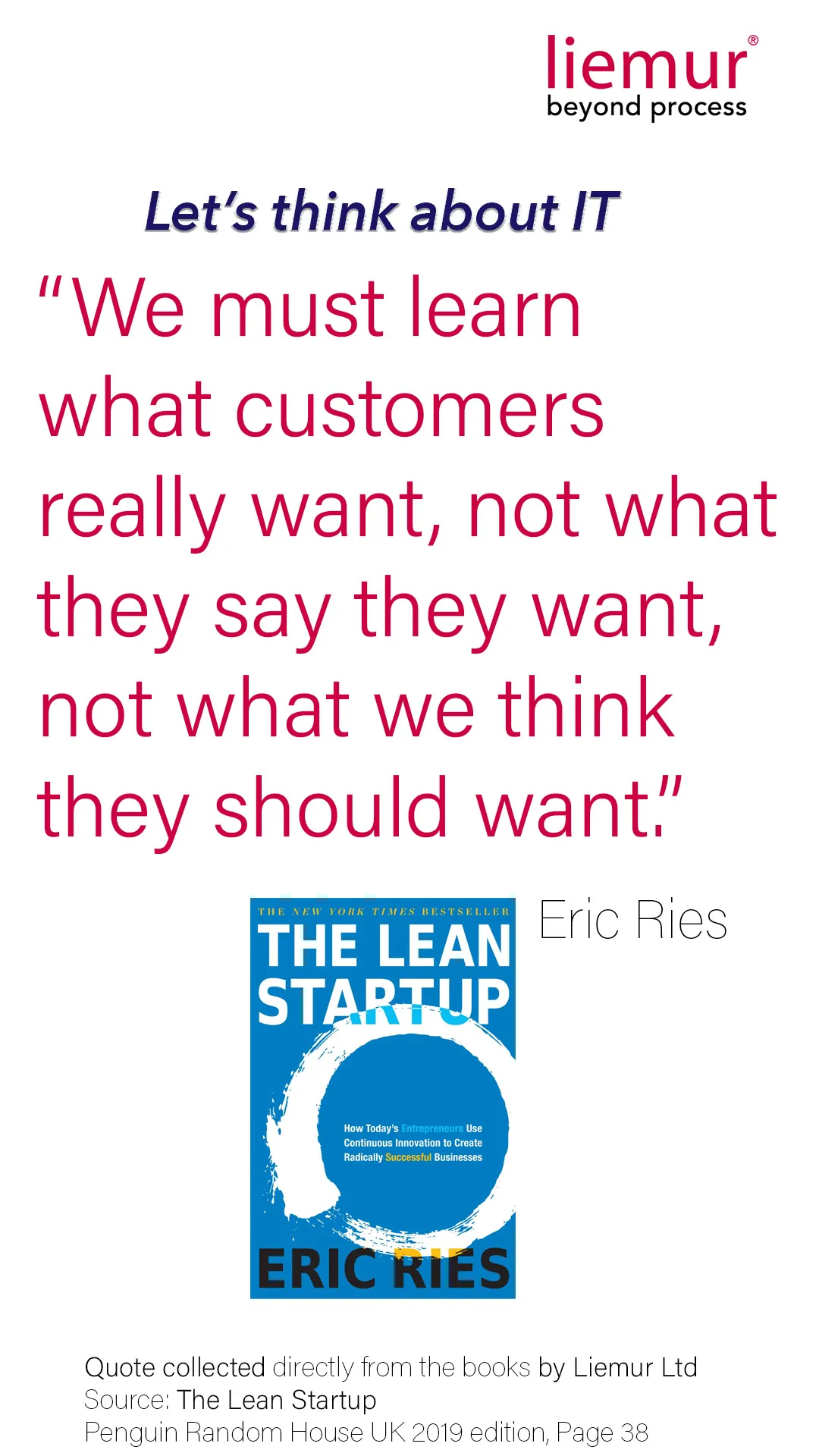 Quote 8 : What Customers Really Want