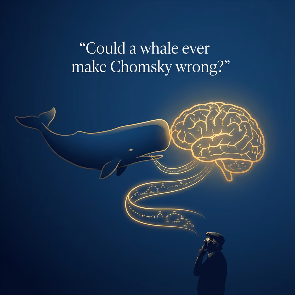 Could a whale ever make Chomsky wrong?